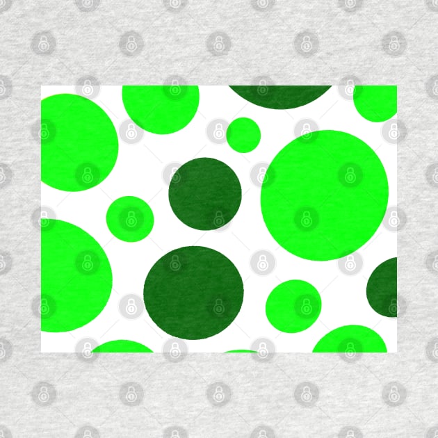 Circles So Green and White Graphic by Overthetopsm